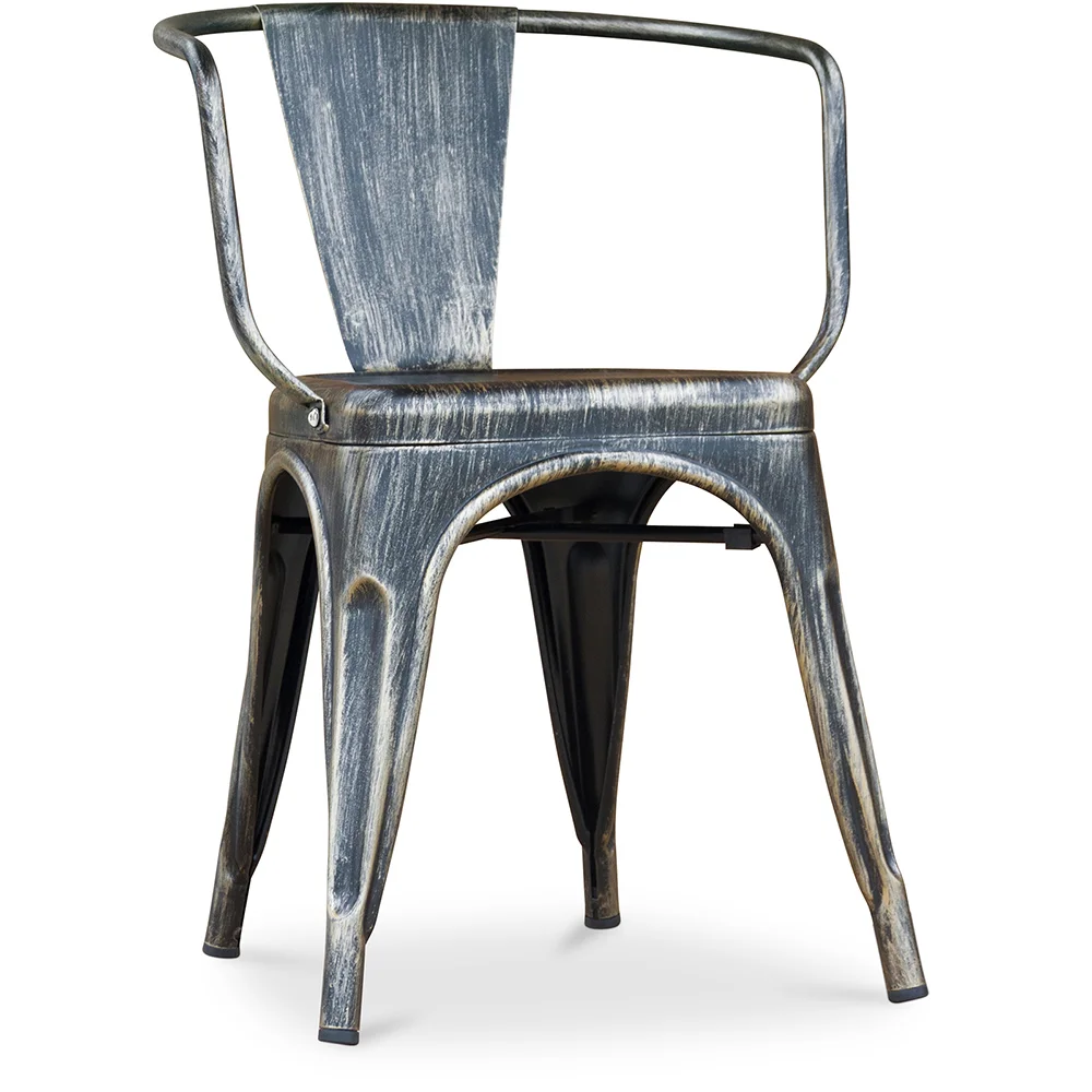 Silla de Comedor con Reposabrazos -  Diseño Industrial - Acero - New Edition- Stylix image 8