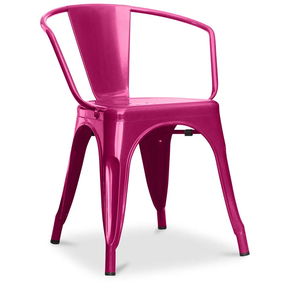 Silla de Comedor con Reposabrazos -  Diseño Industrial - Acero - New Edition- Stylix image 8