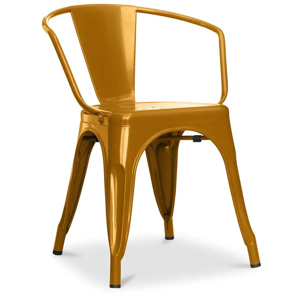 Silla de Comedor con Reposabrazos -  Diseño Industrial - Acero - New Edition- Stylix image 8