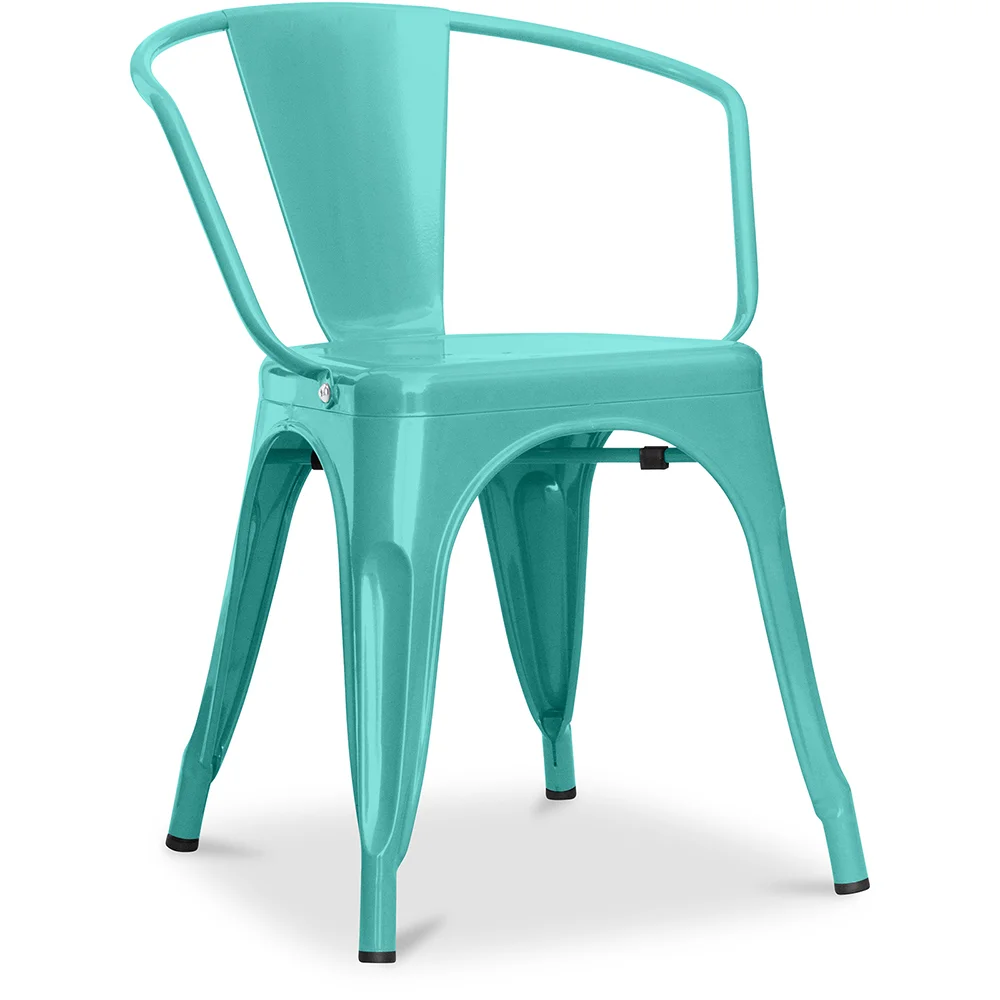 Silla de Comedor con Reposabrazos -  Diseño Industrial - Acero - New Edition- Stylix image 8