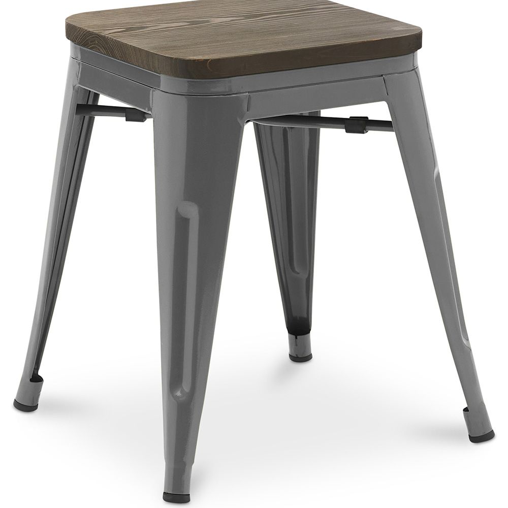 Taburete Diseño Industrial - Madera y Acero - 45cm - New Edition - Stylix  image 8