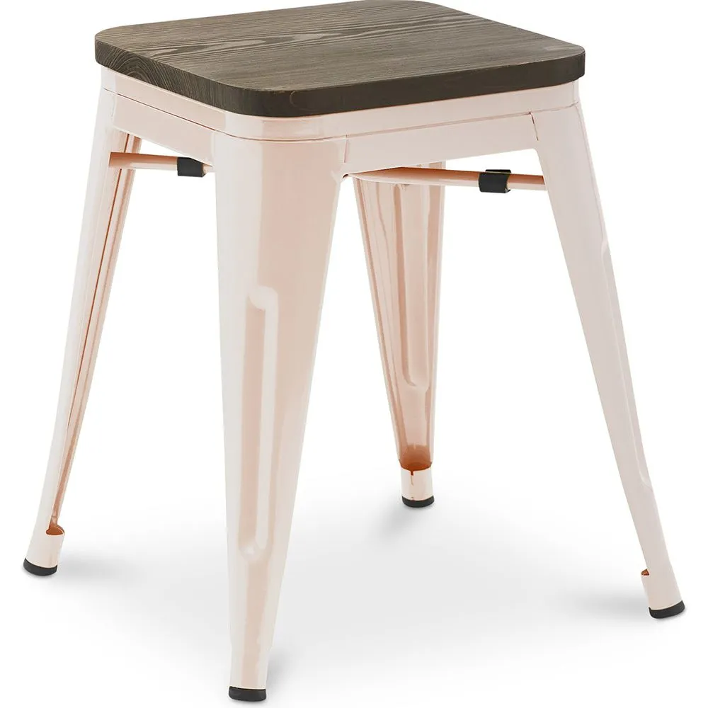Taburete Diseño Industrial - Madera y Acero - 45cm - New Edition - Stylix  image 8
