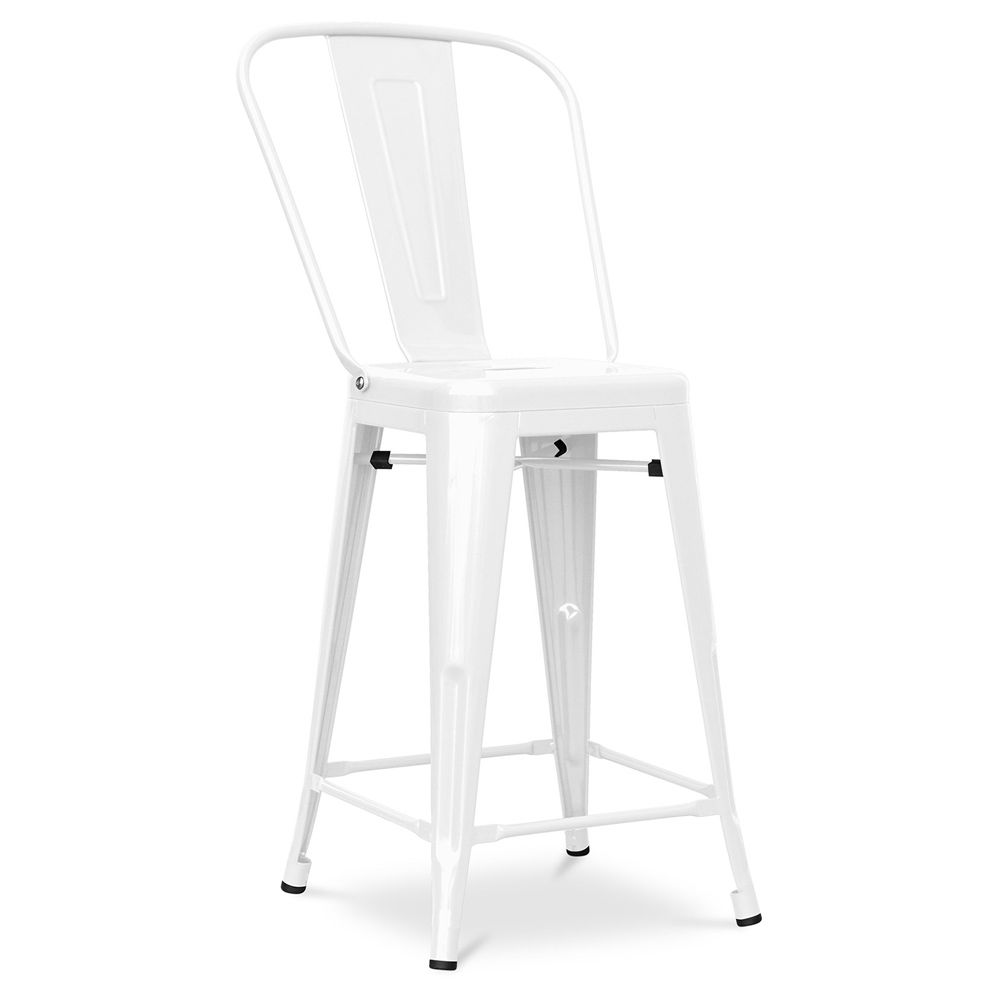 Taburete de Bar con Respaldo - Diseño Industrial - 60cm - New Edition - Stylix  image 8