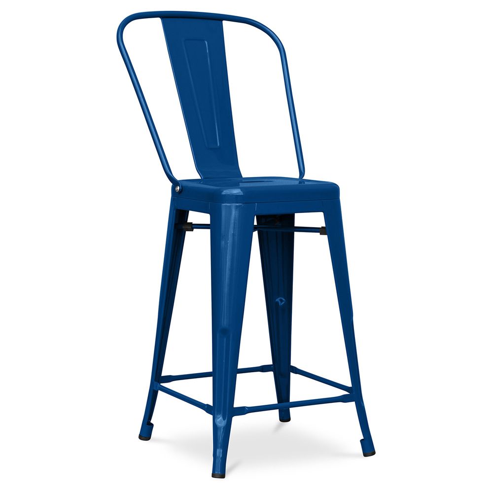 Taburete de Bar con Respaldo - Diseño Industrial - 60cm - New Edition - Stylix  image 8