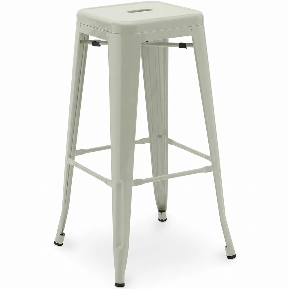 Taburete de Bar – Estilo Industrial – Acero – 76 cm – Stylix image 8
