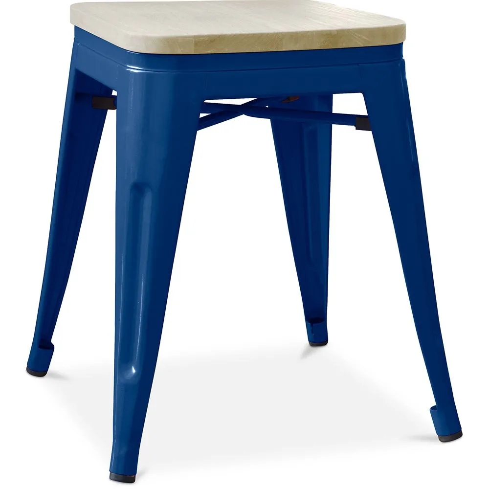 Taburete Diseño Industrial - Madera y Acero - 45cm - New Edition - Stylix  image 8