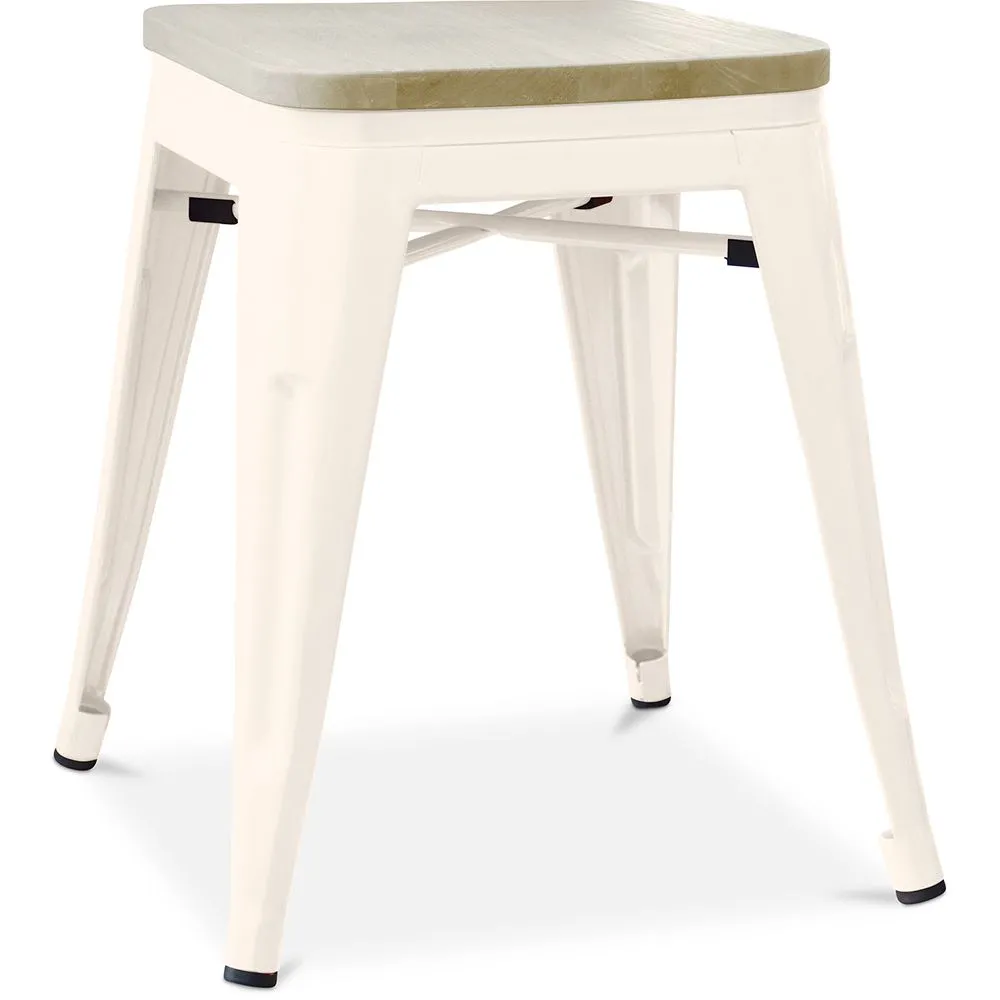 Taburete Diseño Industrial - Madera y Acero - 45cm - New Edition - Stylix  image 8