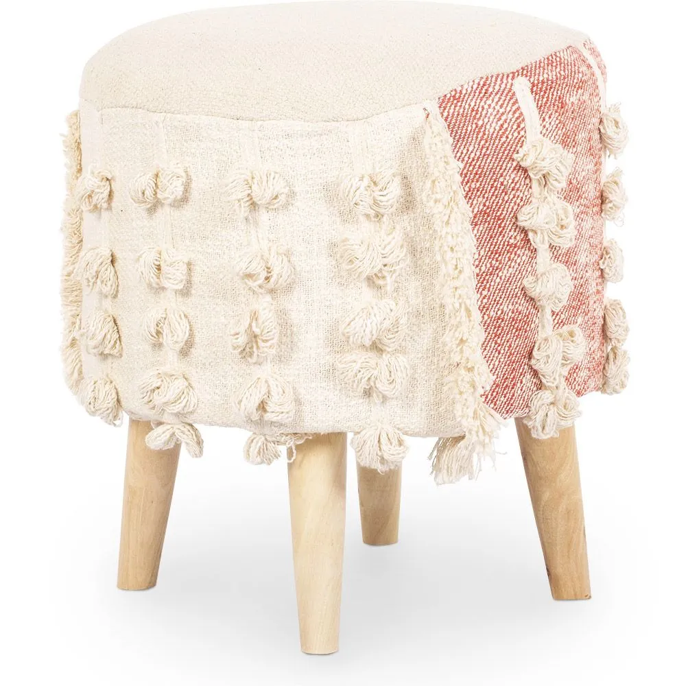 Taburete Puff Redondo - Estilo Boho Bali - Batty  image 8