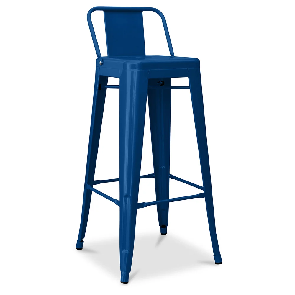 Taburete de Bar con Respaldo - Diseño Industrial - 76 cm - New Edition - Stylix  image 8