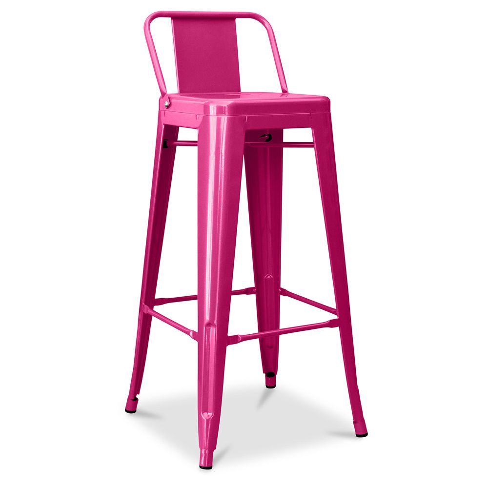 Taburete de Bar con Respaldo - Diseño Industrial - 76 cm - New Edition - Stylix  image 8