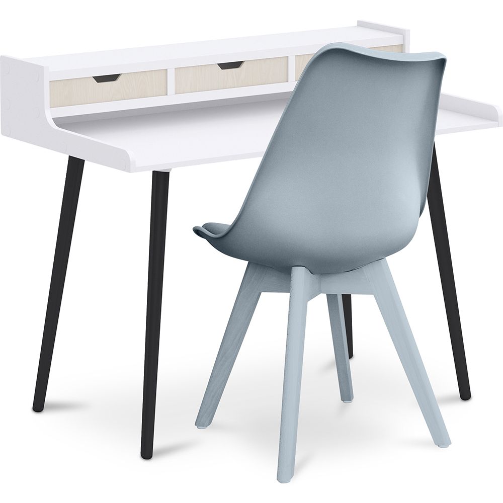Pack Escritorio de Madera - Diseño Escandinavo -Thora y Silla de Comedor - Diseño Escandinavo - Denisse  image 8