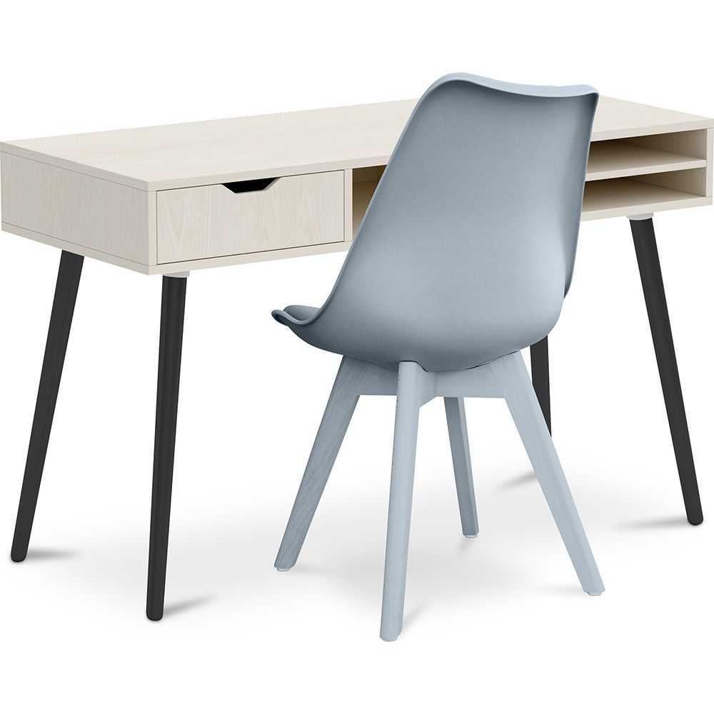 Pack Escritorio de Madera - Diseño Escandinavo - Beckett  + Silla de Comedor - Diseño Escandinavo - Denisse image 8