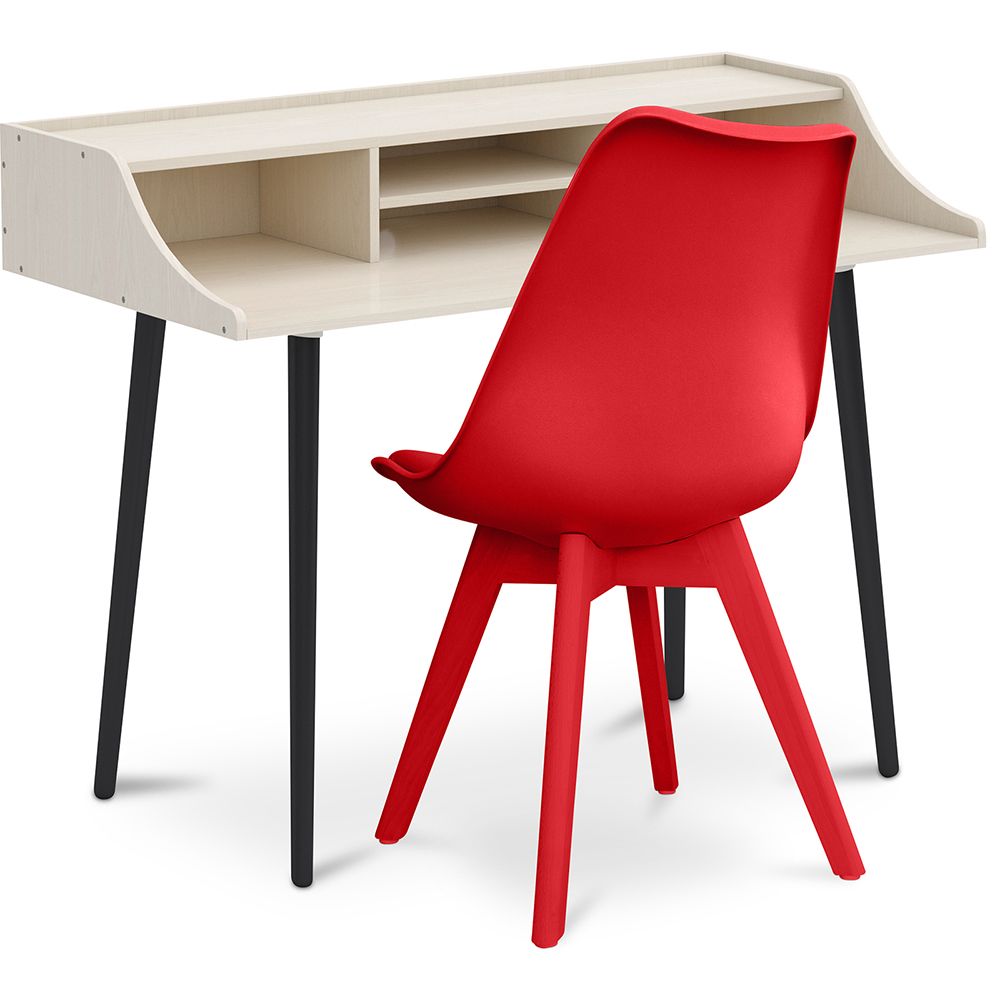 Pack Escritorio de Madera - Diseño Escandinavo -Torkel + Silla de Comedor - Diseño Escandinavo - Denisse  image 8