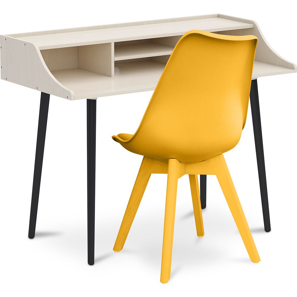 Pack Escritorio de Madera - Diseño Escandinavo -Torkel + Silla de Comedor - Diseño Escandinavo - Denisse  image 8