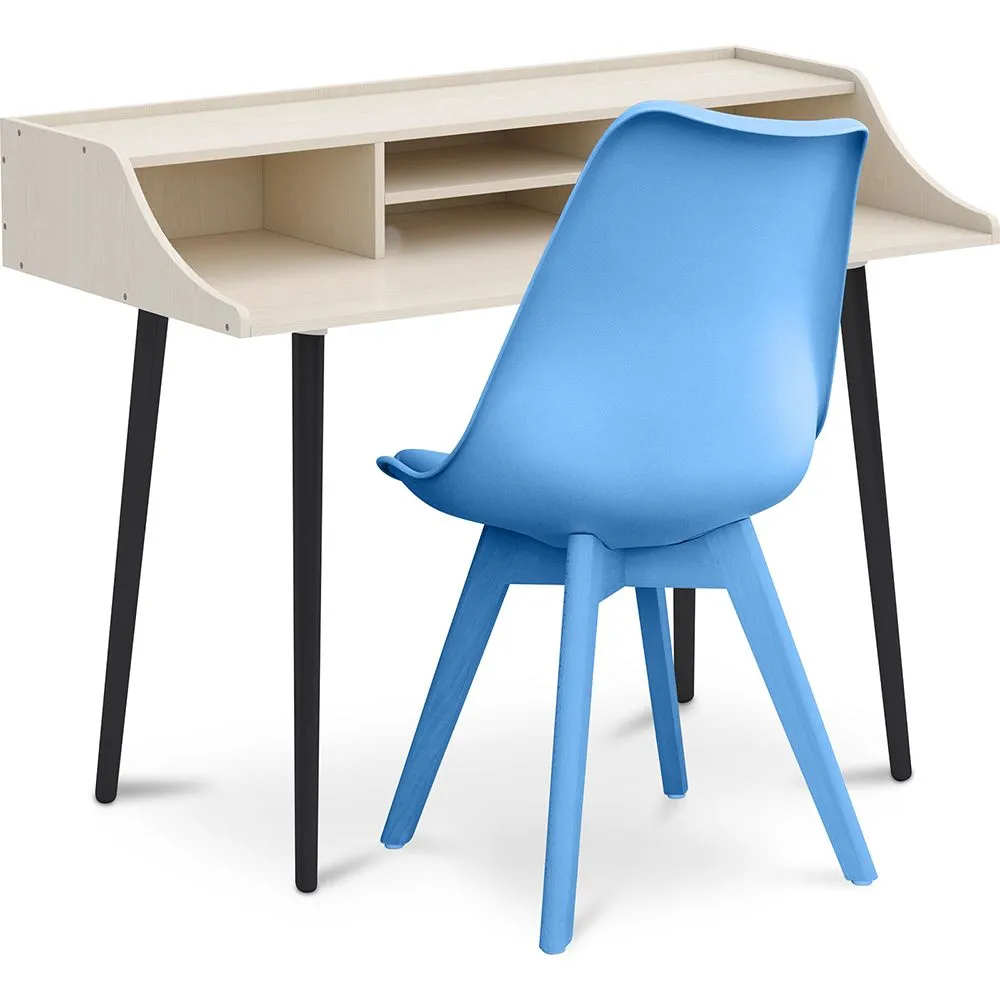 Pack Escritorio de Madera - Diseño Escandinavo -Torkel + Silla de Comedor - Diseño Escandinavo - Denisse  image 8