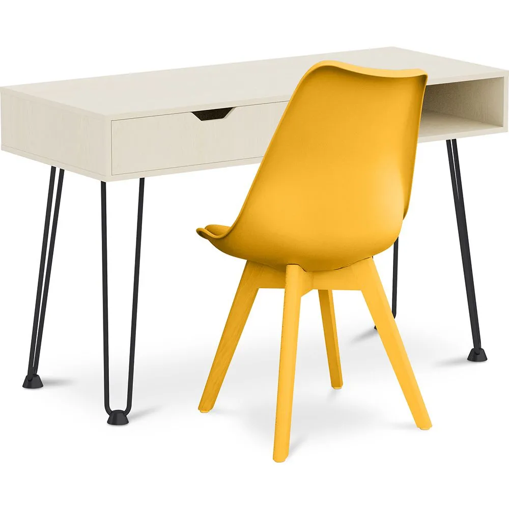 Pack Escritorio de Madera - Diseño Escandinavo - Andor + Silla de Comedor - Diseño Escandinavo - Denisse  image 8