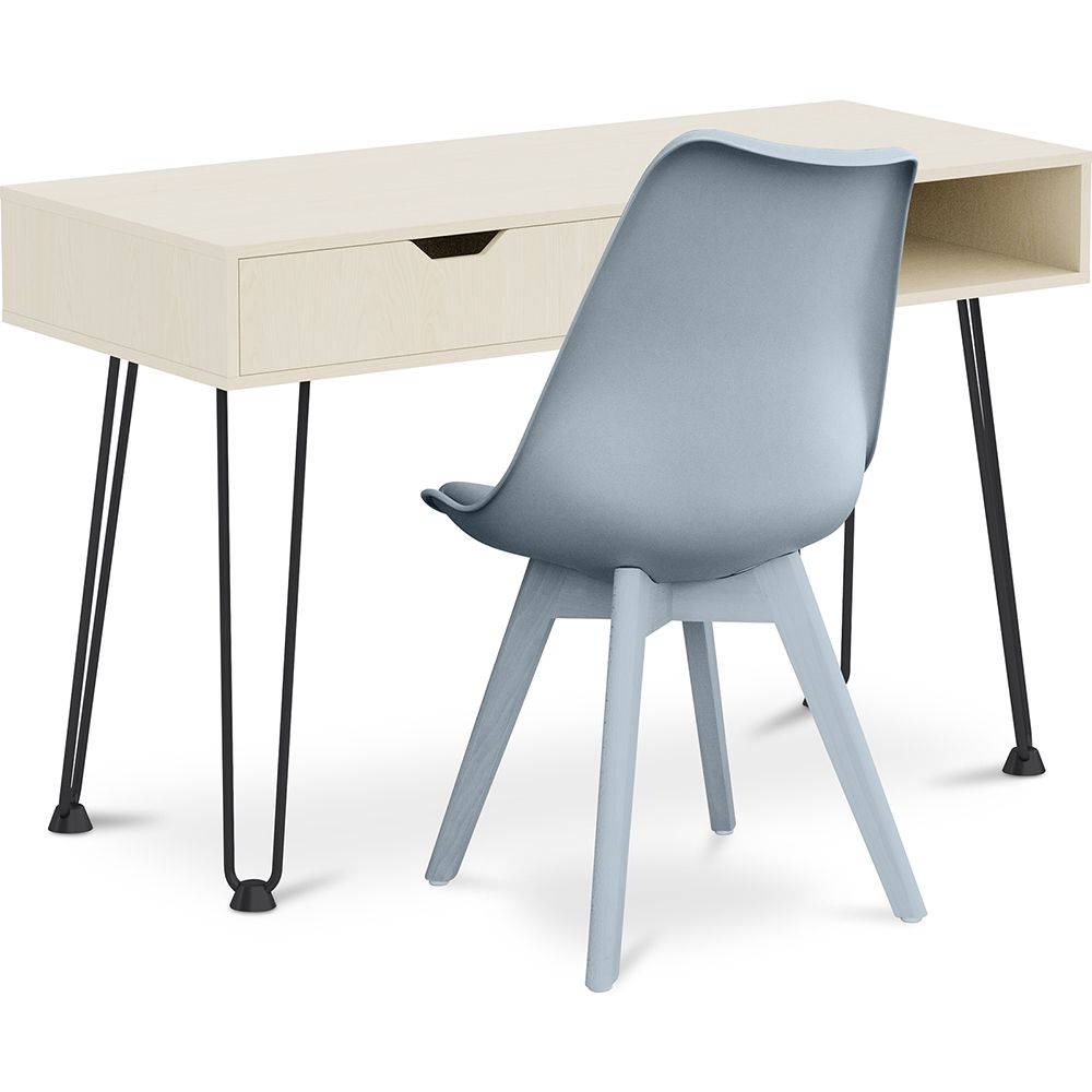 Pack Escritorio de Madera - Diseño Escandinavo - Andor + Silla de Comedor - Diseño Escandinavo - Denisse  image 8