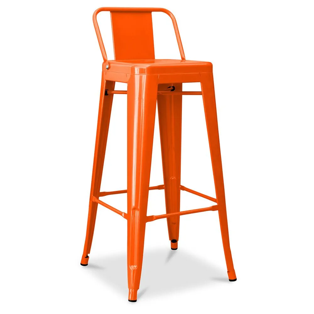 Taburete de Bar con Respaldo - Diseño Industrial - 76 cm - New Edition - Stylix  image 8