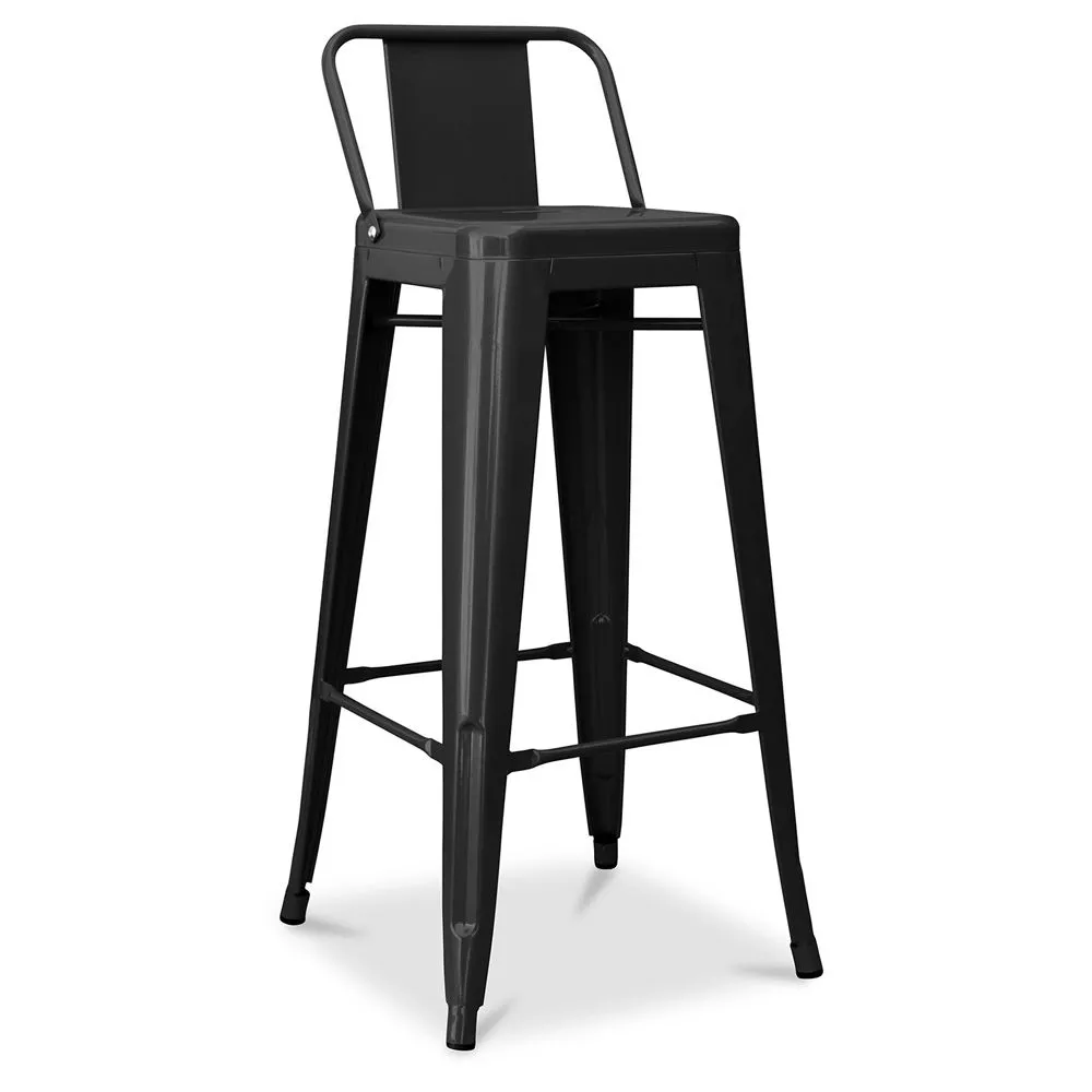 Taburete de Bar con Respaldo - Diseño Industrial - 76 cm - New Edition - Stylix  image 8