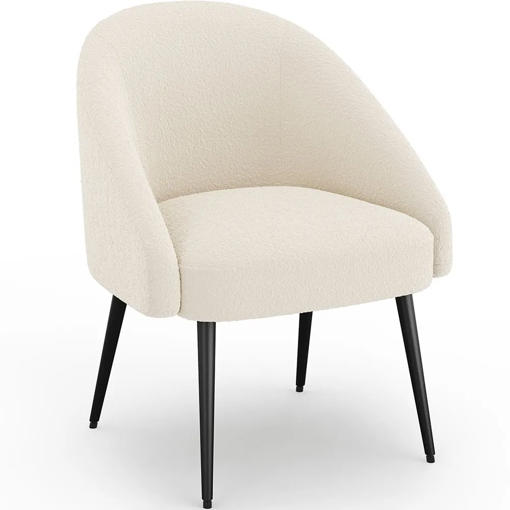 Sillón de Diseño - Tapizado en Tela Bouclé - Wasda image 8