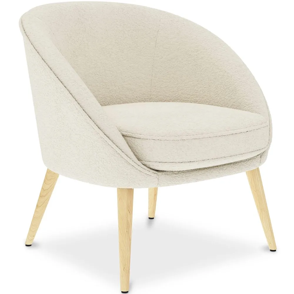 Sillón con Reposabrazos - Tapizado en Tela Bouclé - Pimba image 8