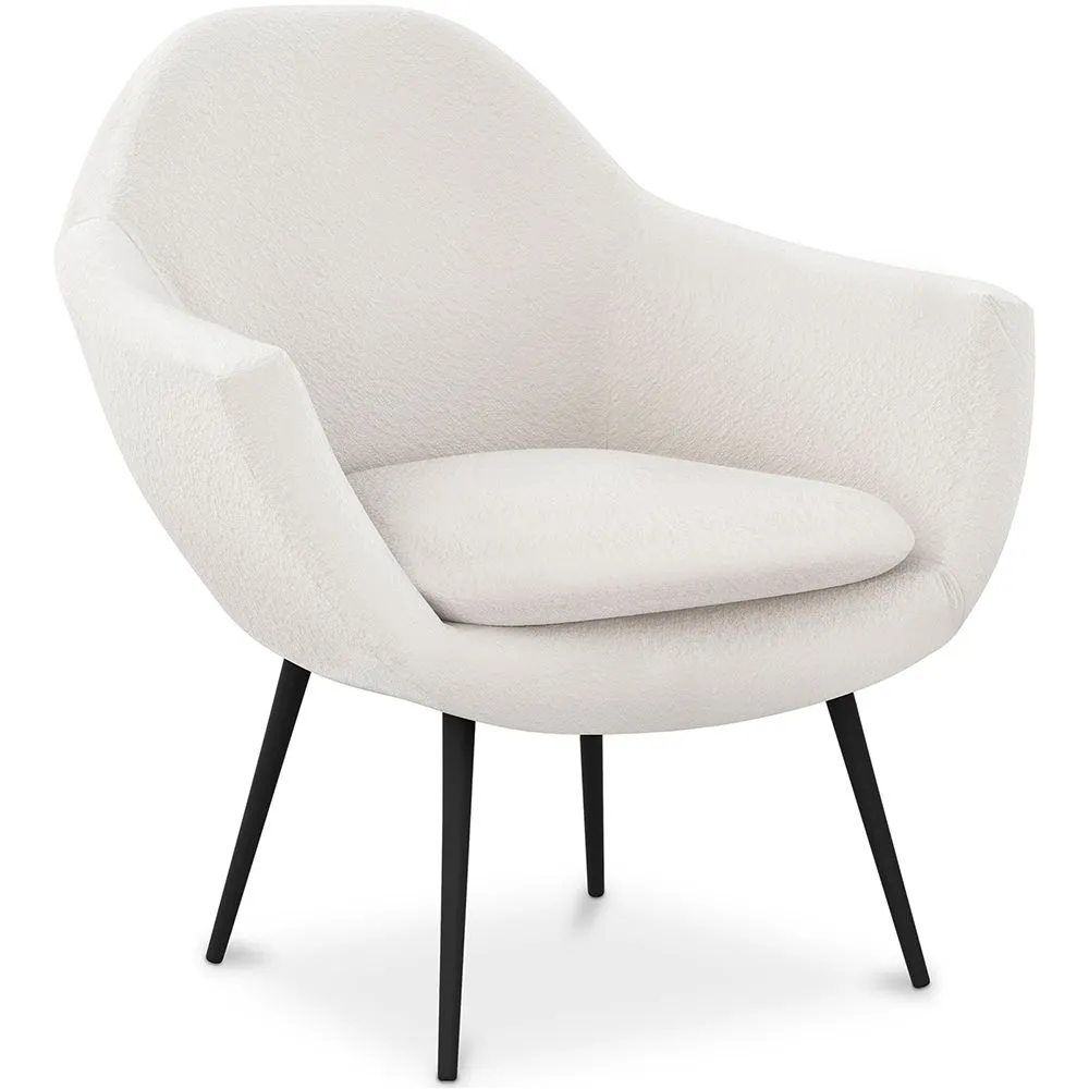 Sillón con Reposabrazos - Tapizado en Tela Bouclé - Eila image 8