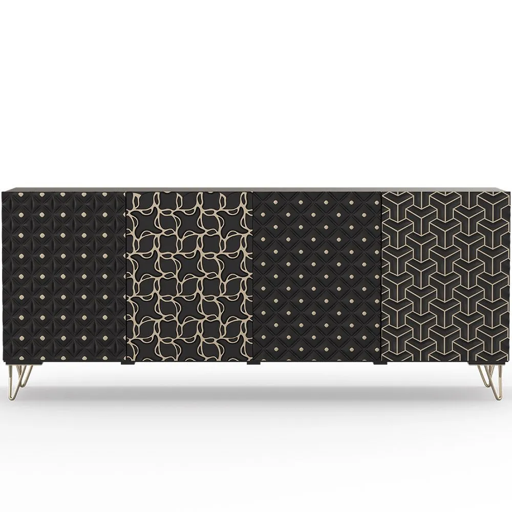 Aparador de Diseño en Madera - Negro - Haui image 8