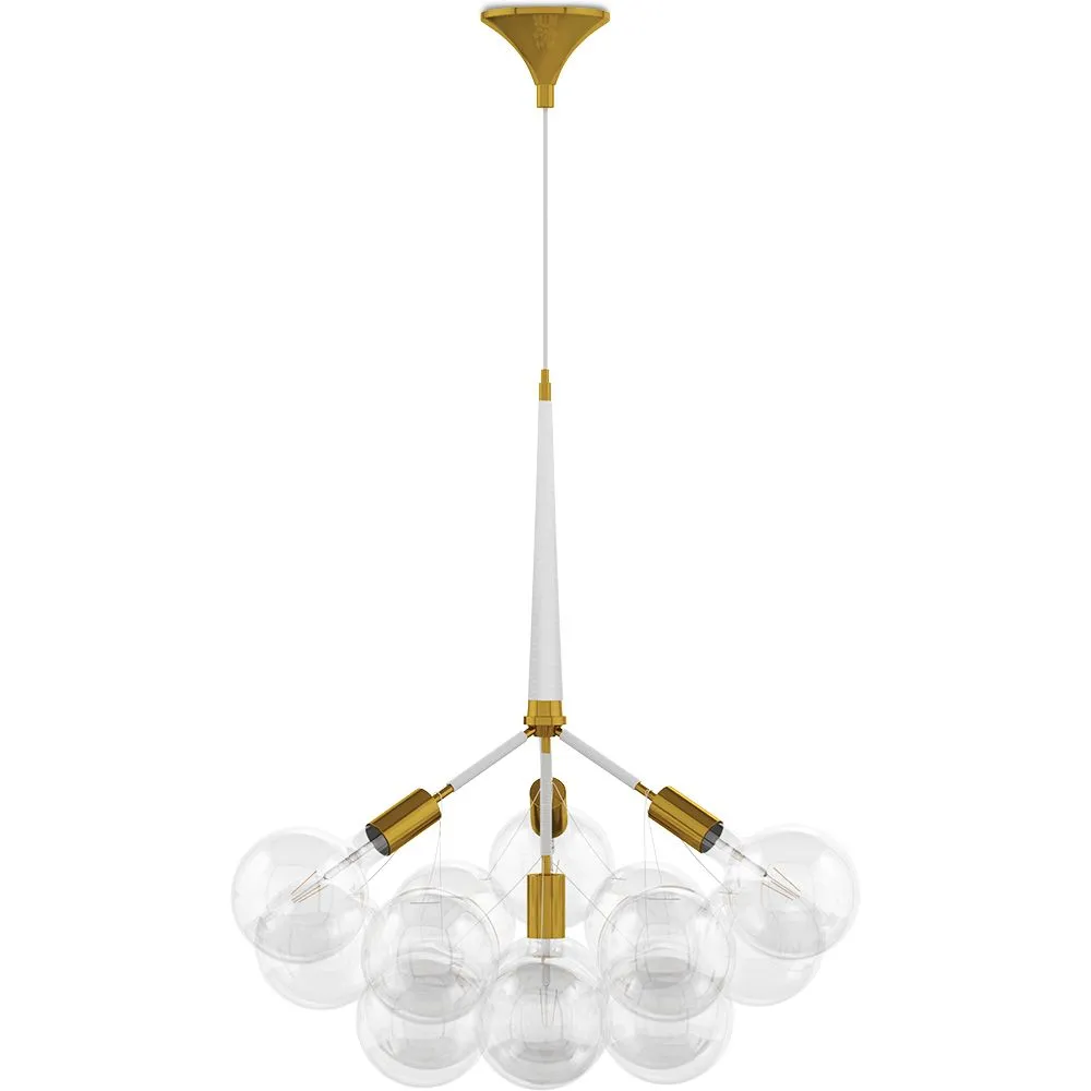 Lámpara de Techo Bolas de Cristal - Lámpara Colgante de Diseño - 12 Globos - Glaub image 8