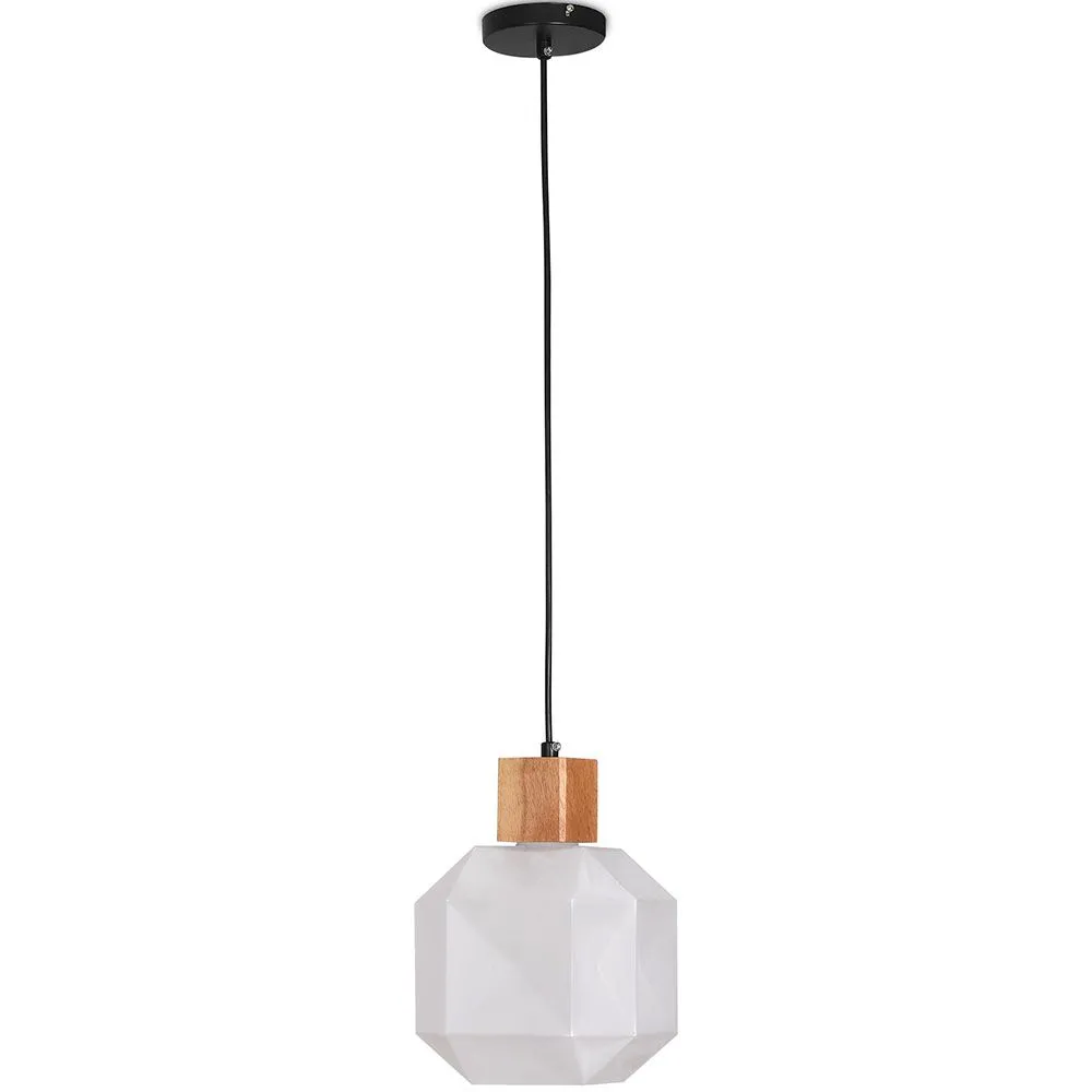 Lámpara de Techo de Madera y Cristal - Lámpara Colgante de Diseño - Bumba image 8