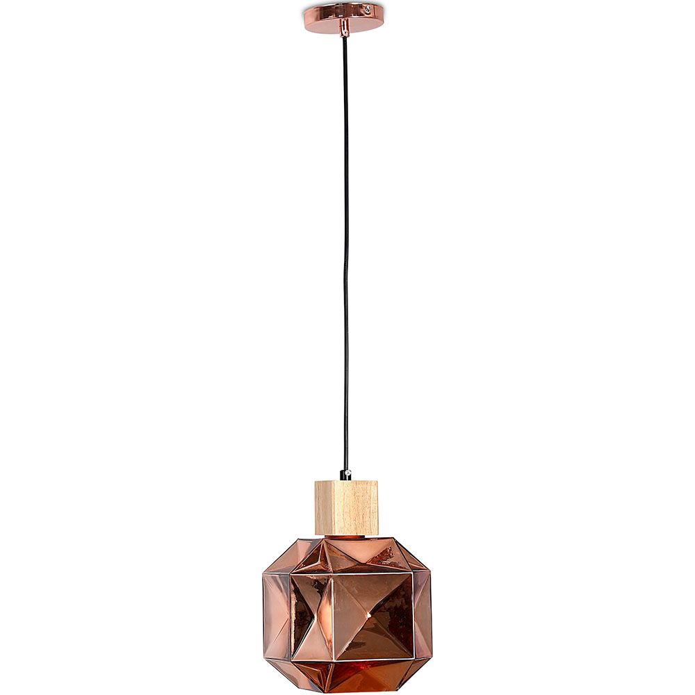 Lámpara de Techo de Madera y Cristal - Lámpara Colgante de Diseño - Bumba image 8