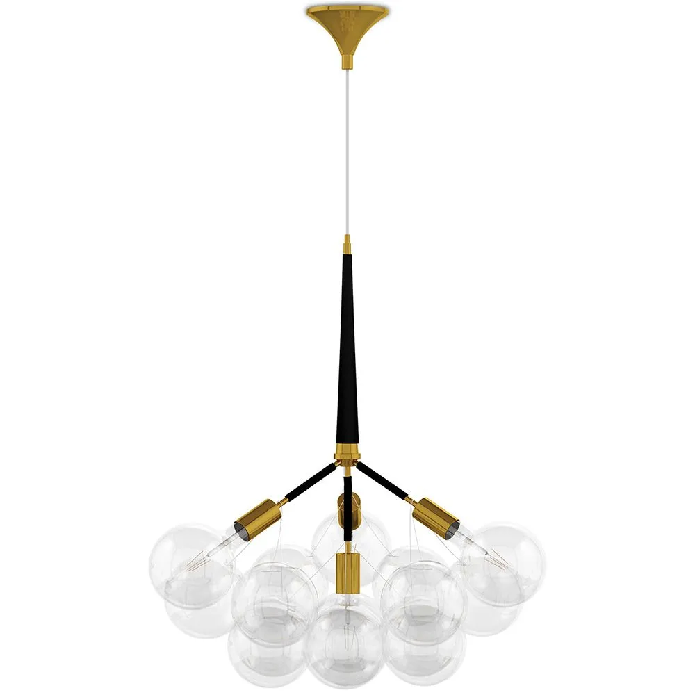 Lámpara de Techo Bolas de Cristal - Lámpara Colgante de Diseño - 12 Globos - Glaub image 8