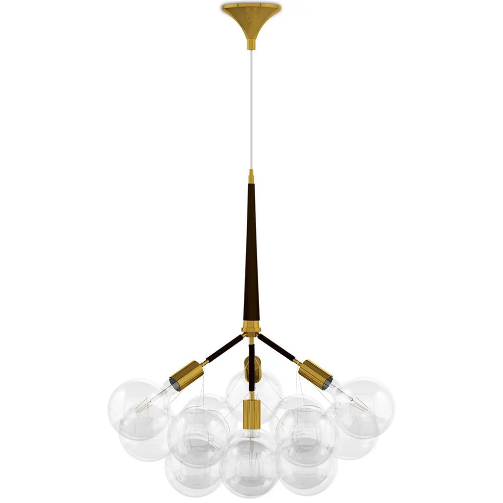 Lámpara de Techo Bolas de Cristal - Lámpara Colgante de Diseño - 12 Globos - Glaub image 8