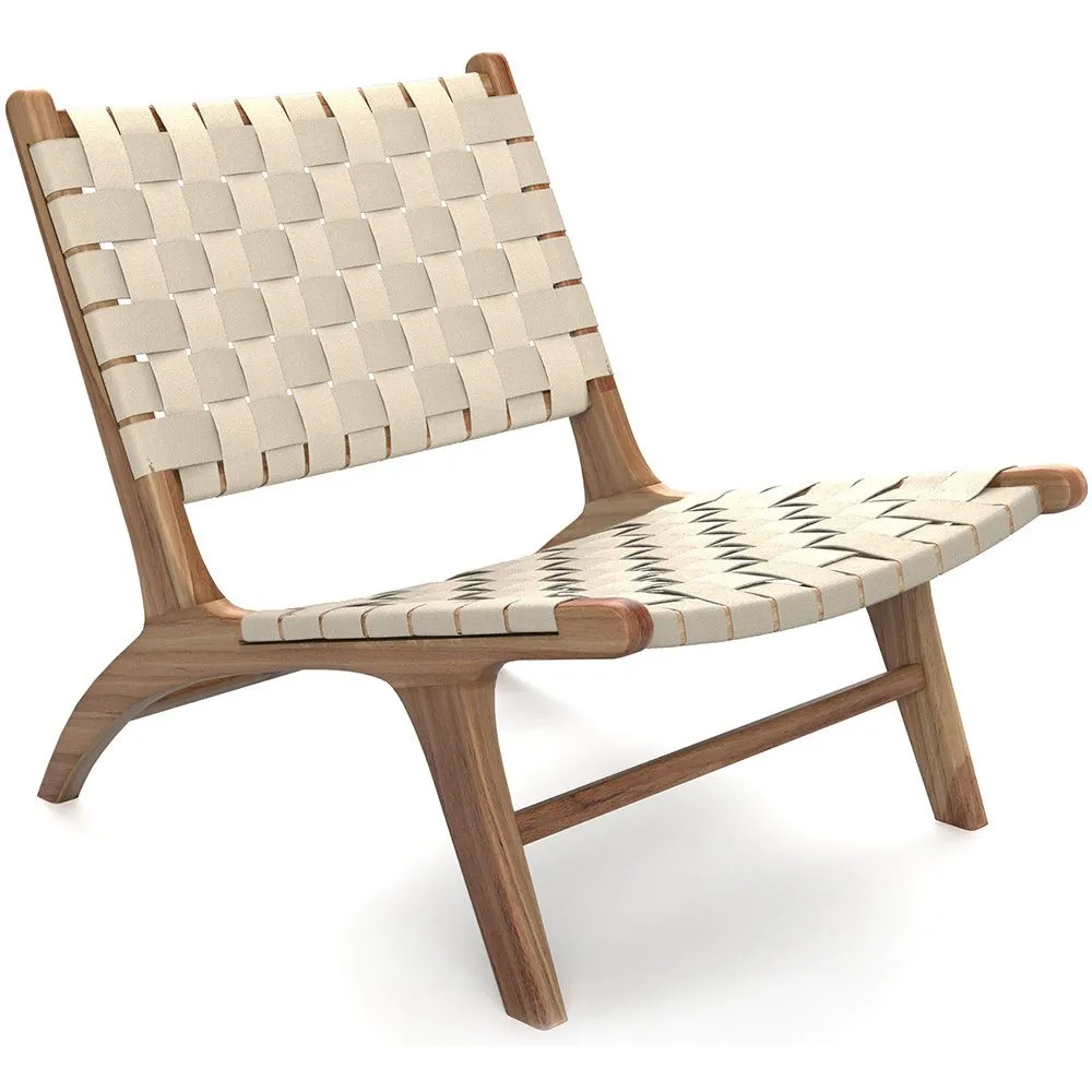 Sillón de Salón - Sillón de Diseño Artesanal Boho Bali - Madera y cuerda - Recia image 8