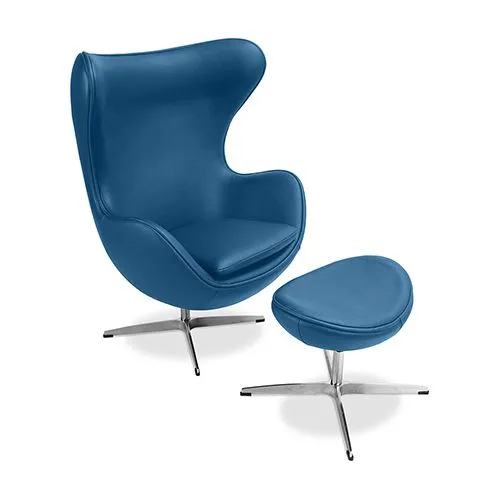Sillón con Reposapiés - Diseño Huevo - Tapizado en Polipiel - Brave image 8