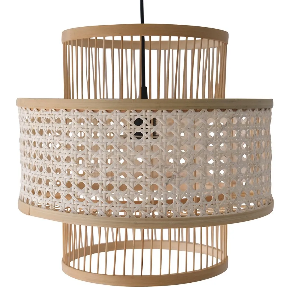 Lámpara de Techo de Ratán - Lámpara Colgante Diseño Boho Bali - Yei image 8