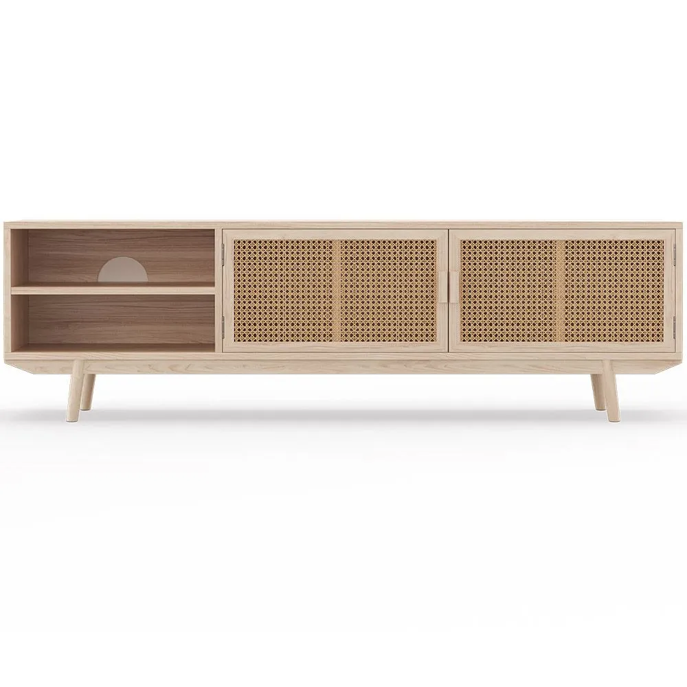 Mueble TV de Madera Natural - Diseño Boho Bali - Treys image 8