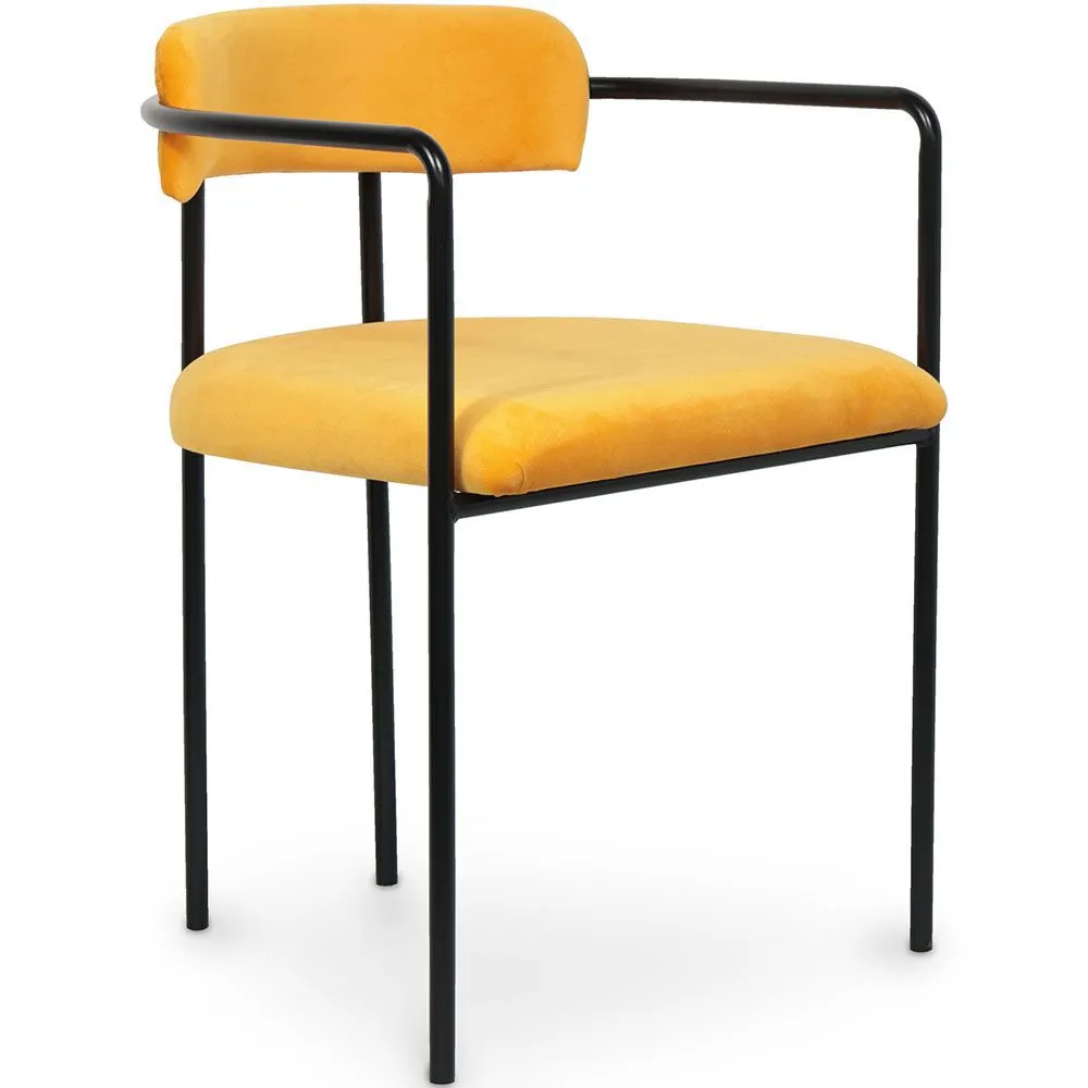 Silla de Comedor Tapizada - Terciopelo - Garne image 8
