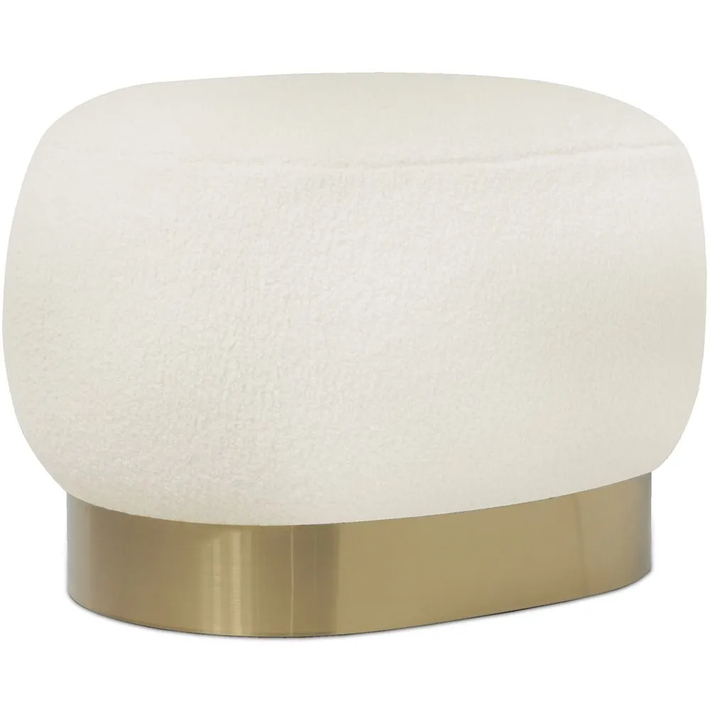 Puff Banco de Tocador - Bouclé Blanco - Luxe image 8