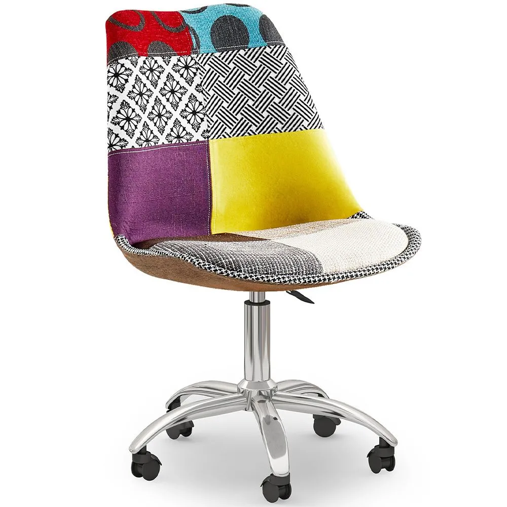 Silla de Oficina Giratoria - Tapizado Patchwork - Ray  image 8