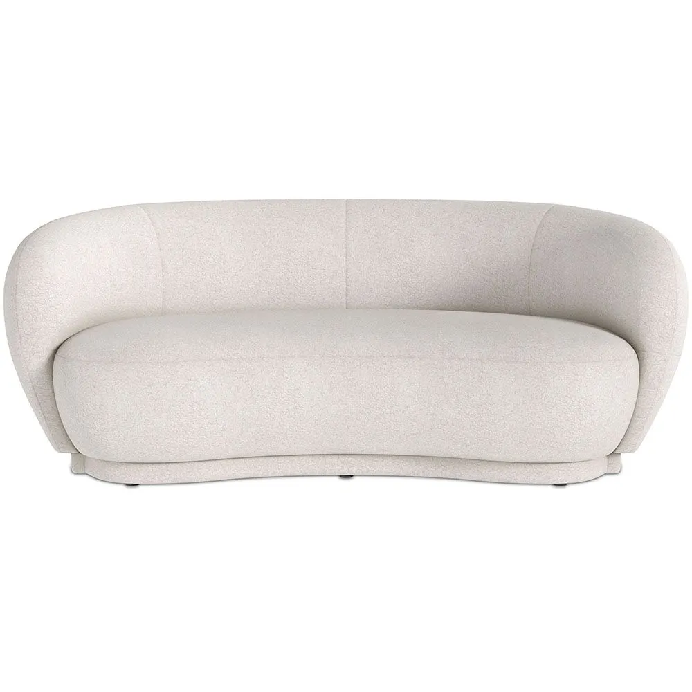 Sofá Curvo de 3 Plazas de Tela Bouclé - Curvy image 8
