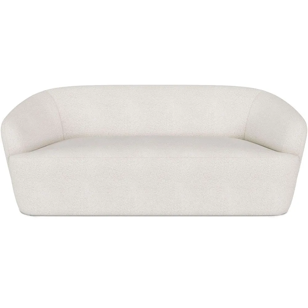 Sofá Curvo de 2 Plazas de Tela Bouclé - Bold image 8