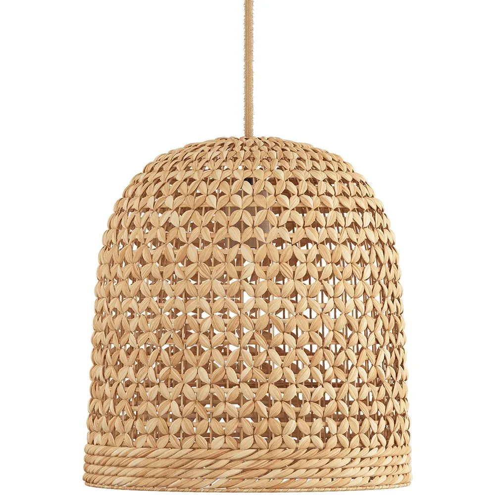 Lámpara de Techo de Ratán - Lámpara Colgante Diseño Boho Bali - 30cm - Rava image 8