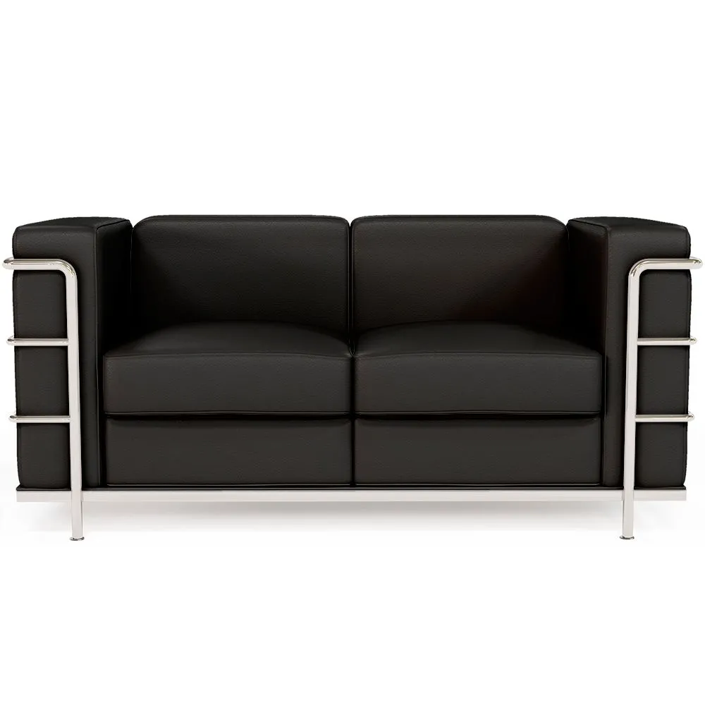 Sofa de 2 Plazas - Tapizado en Cuero Vegano - Lecur image 8