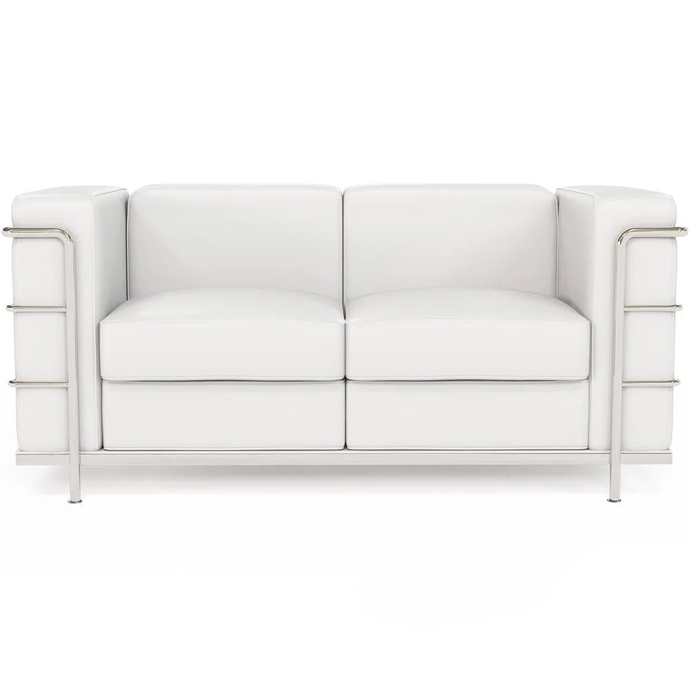 Sofa de 2 Plazas - Tapizado en Cuero Vegano - Lecur image 8