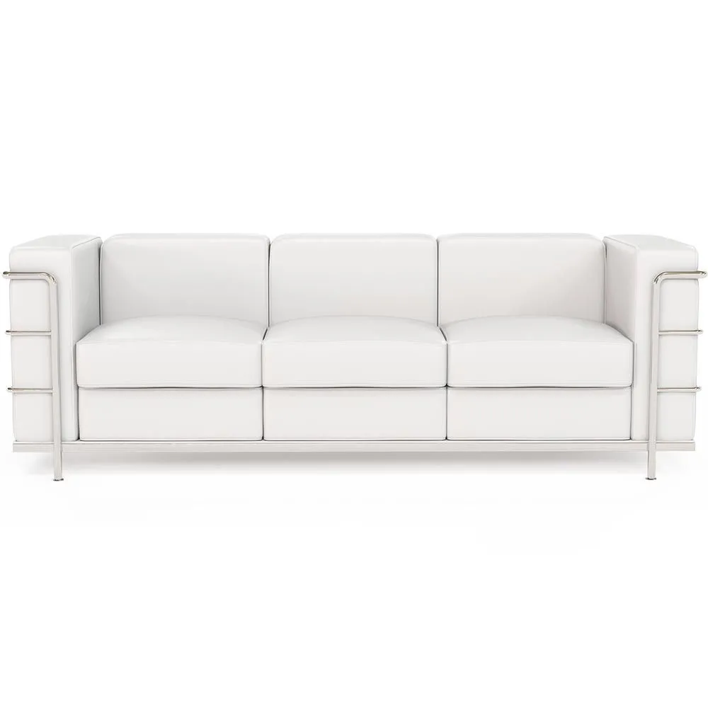 Sofa de 3 Plazas - Tapizado en Cuero Vegano - Lecur image 8