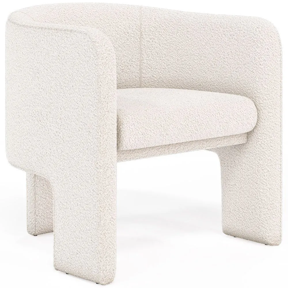 Sillón de Diseño -  Butaca Tapizado en Tela Bouclé - Curtis image 8