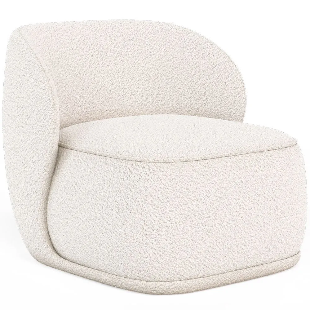 Sillón Tapizado en Tela Bouclé - Butaca - Mykel image 8