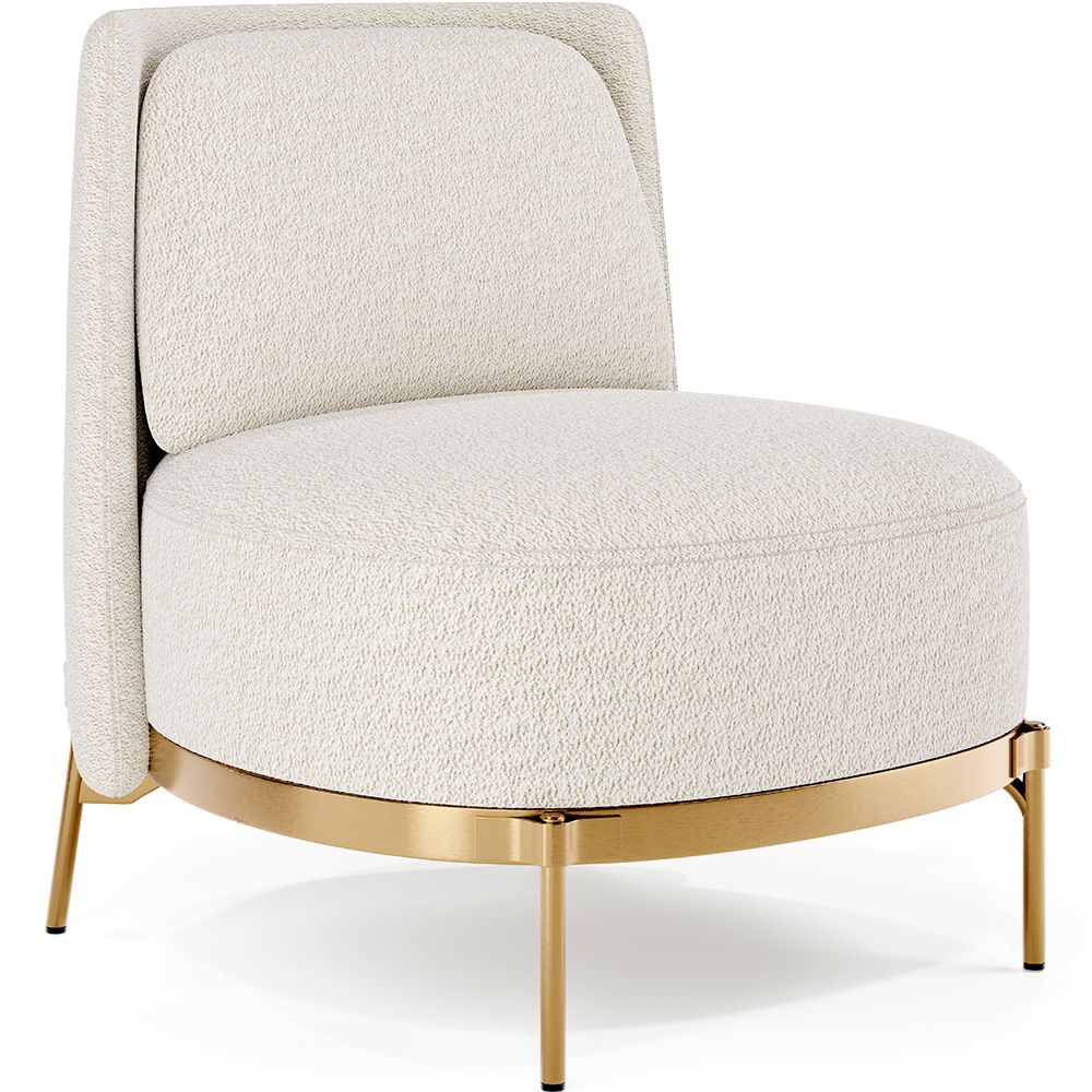Sillón de Diseño - Tapizado en Tela Bouclé - Kanla image 8
