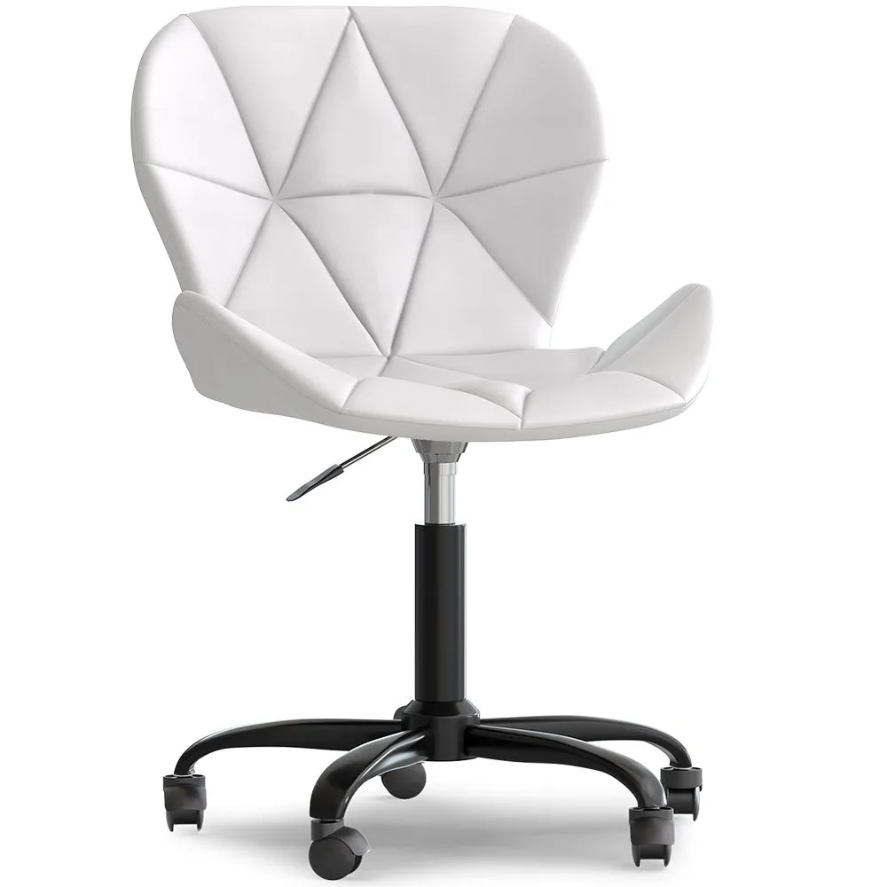 Silla De Oficina Con Ruedas - Silla De Escritorio Giratoria - Tapizada En Polipiel - Wito Estrucura Negra image 8