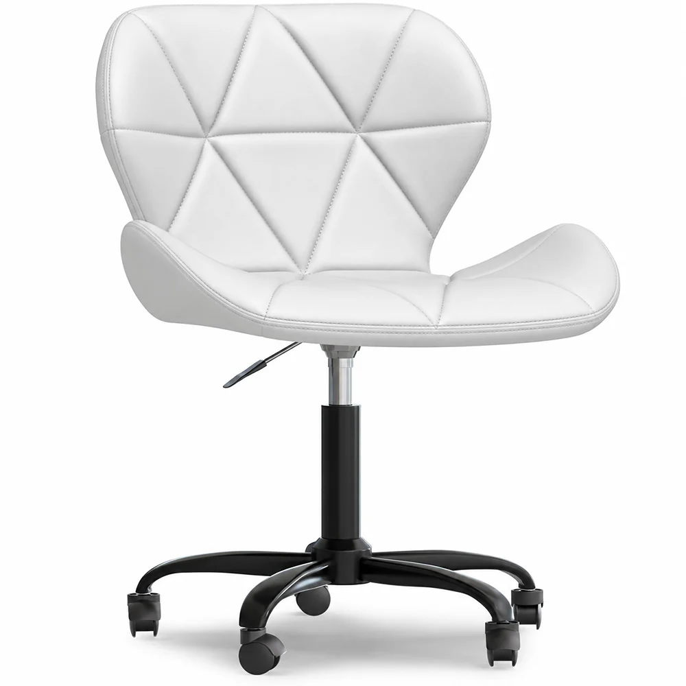 Silla De Oficina Con Ruedas - Silla De Escritorio Giratoria - Tapizada En Polipiel - Wito Estrucura Negra image 8